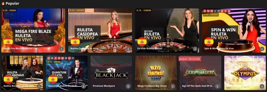 Jugar a Betfair casino en España