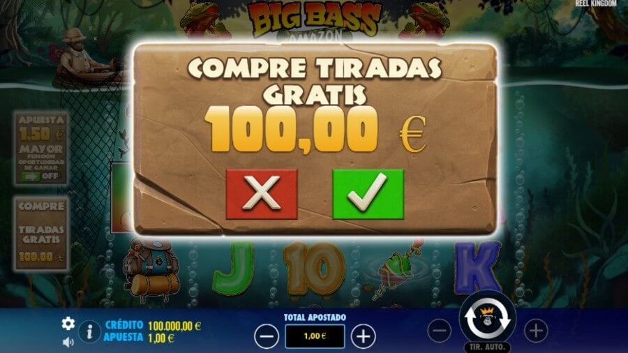 Tiradas gratis Big Bass Amazon Xtreme