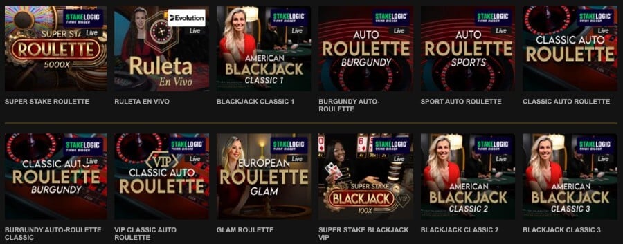 Mesas de casino con crupier en vivo disponibles en Videoslots casino online