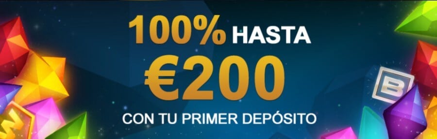 Oferta de bienvenida del 100% del primer depósito en Videoslots