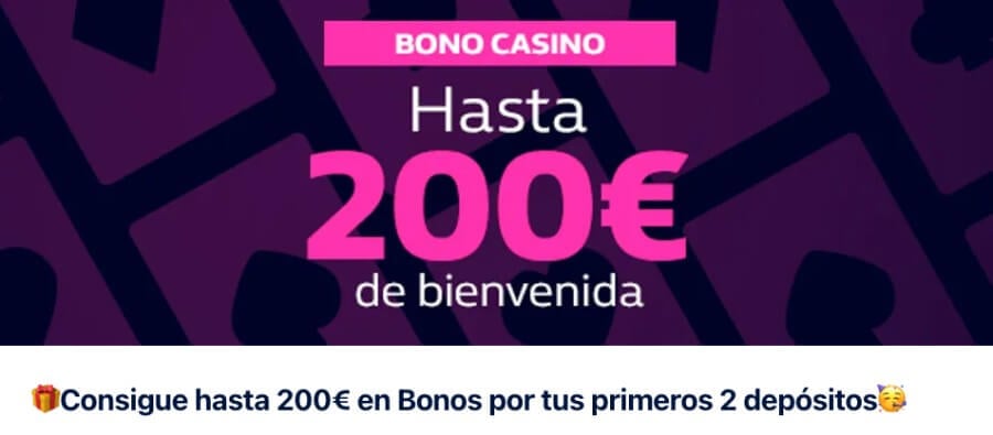 Bono bienvenida 200€ William Hill Casino España