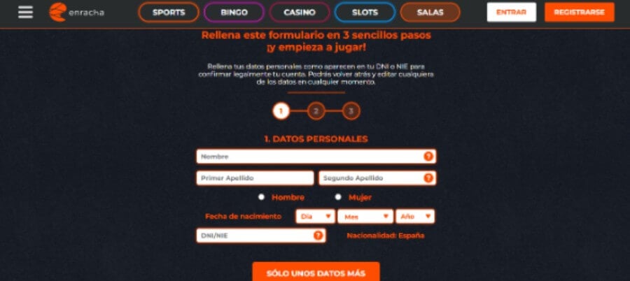 Jugar en Enracha casino España