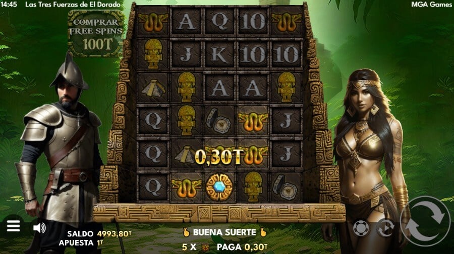 Jugar a Las Tres Fuerzas de El Dorado gratis