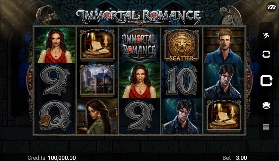 Reseña de Immortal Romance tragaperras