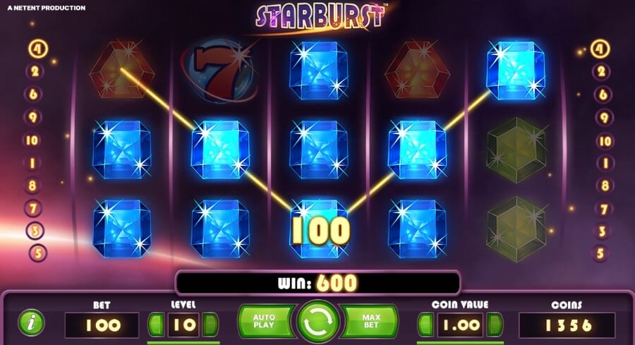 Reseña de Starburst slot - cómo jugar