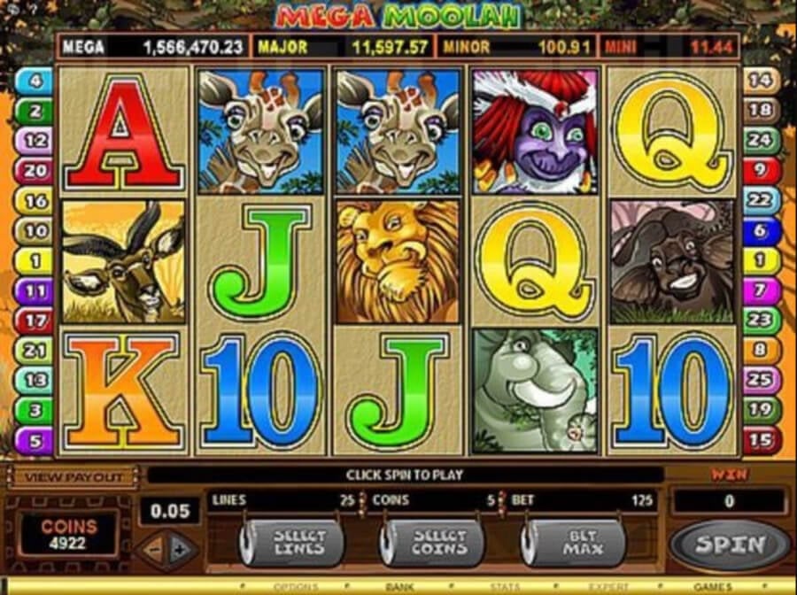 Jugar a Mega Moolah gratis