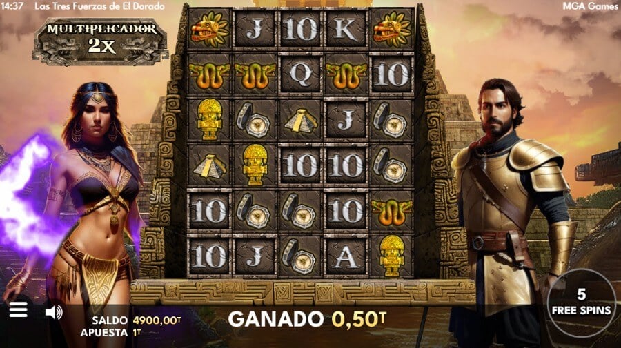 Las Tres Fuerzas de El Dorado juego de casino