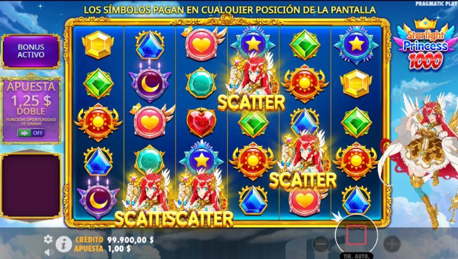 Modo demo de la slot Starlight Princess 1000 de Pragmatic Play