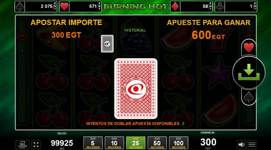 Jugar a Burning Hot con bono de casino