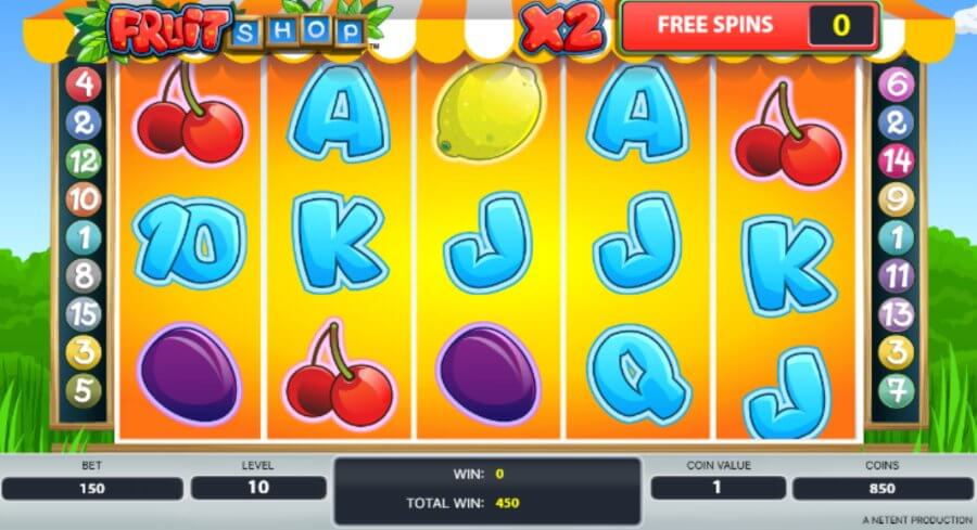 Casinos con slot Fruit Shop en España