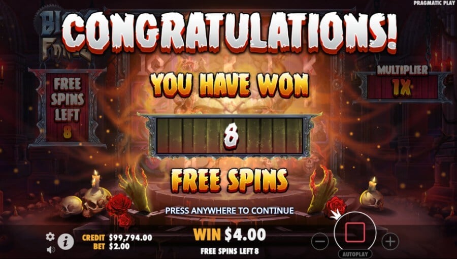 free spins Blade & Fangs slot casino España