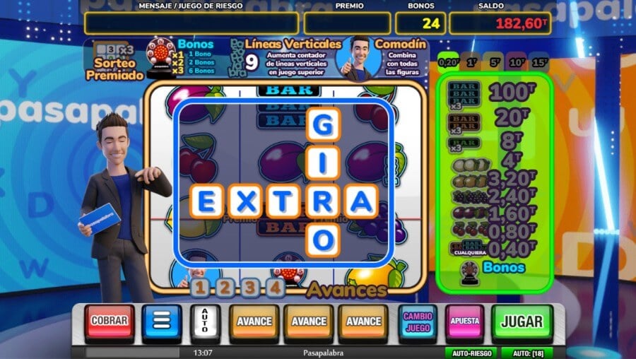 giros gratis Pasapalabra slot